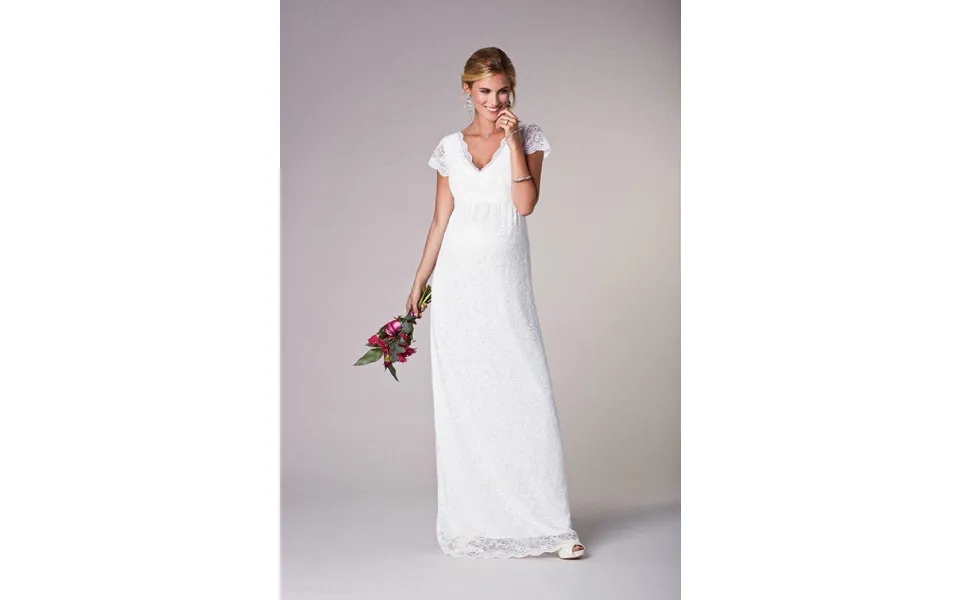 Laura Brudekjole Til Gravid Elfenbensfarvet - 38-40