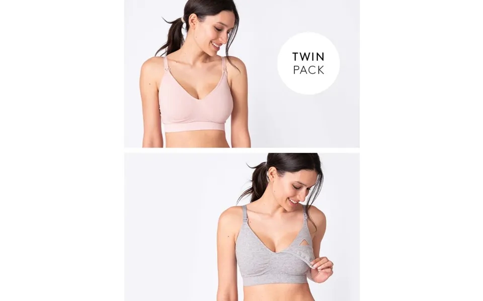 Samantha Amme-bh I Bambus 2-pak Seraphine Grå Blush - L