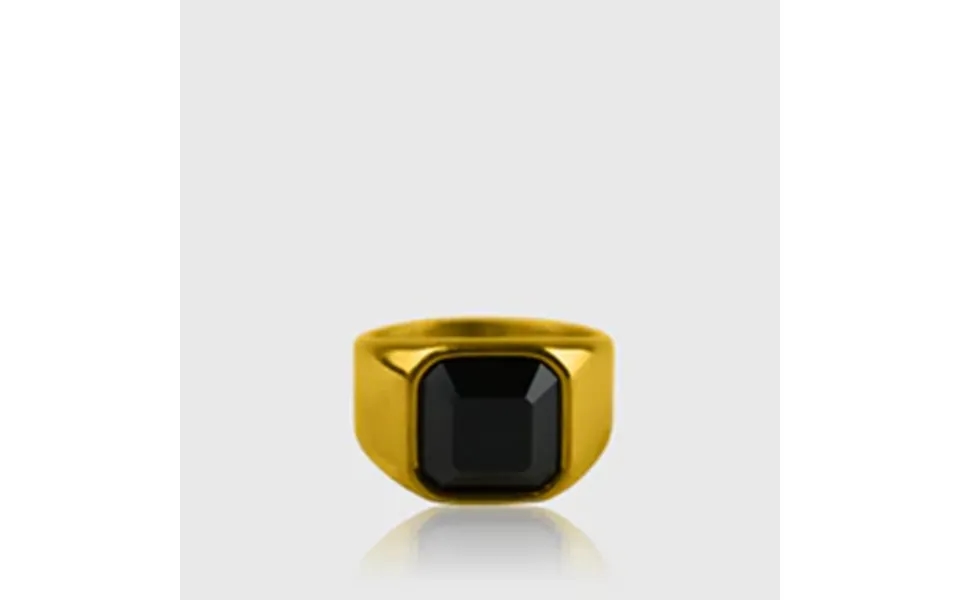 Onyx Ring 18k Guldbelagt Onyx Ring Til Mænd Eksklusiv Signet