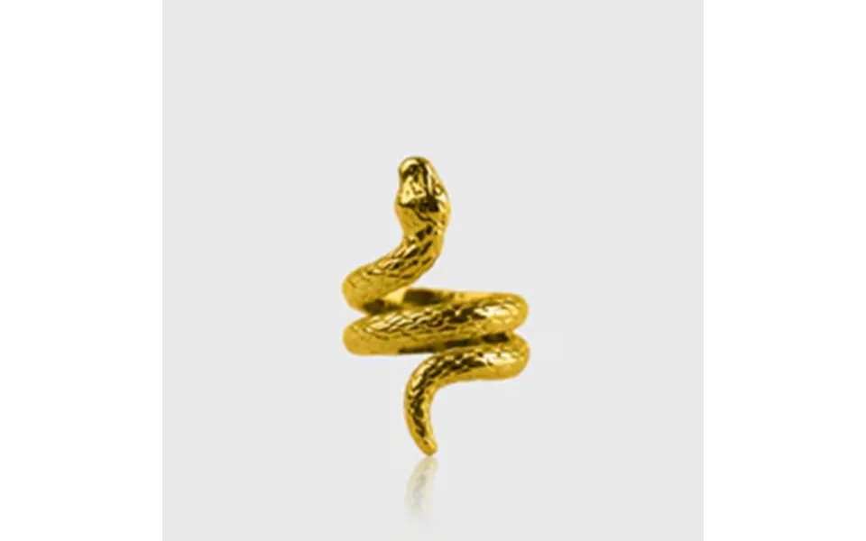 Snake Ring Guld 18k Guldbelagt Slange Ring Til Herre Maskulin Finish