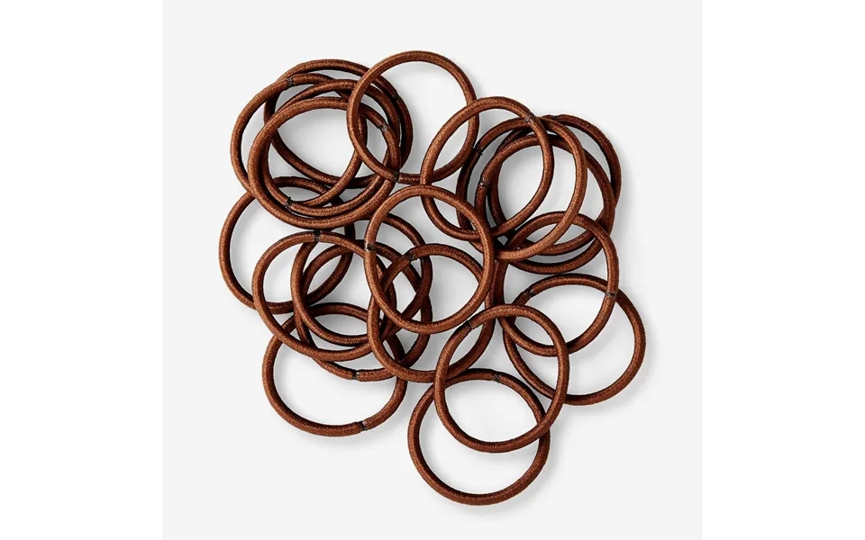 Brune Hårelastikker - 20 Stk