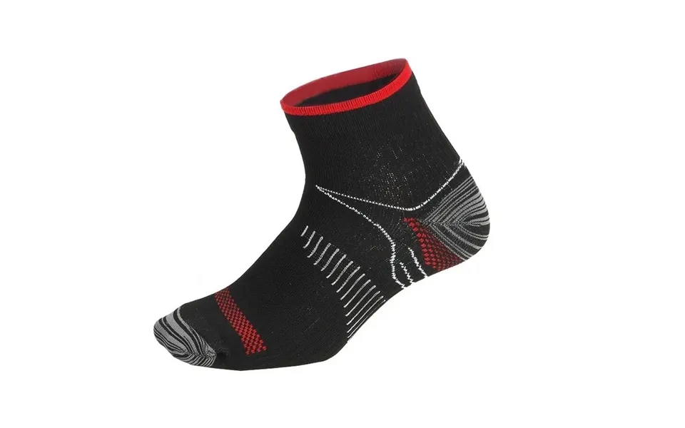 Ankelstrømper Støtte Sort Og Rød