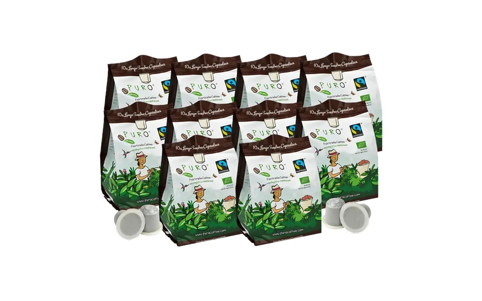 Puro Tundra 100 Stk. Lungo Kaffe Kapsler - 100 Stk.