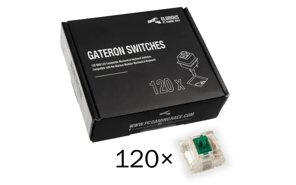 Glorious Gateron Grøn Switches 120 Stk Tastatur Switch - Geekd