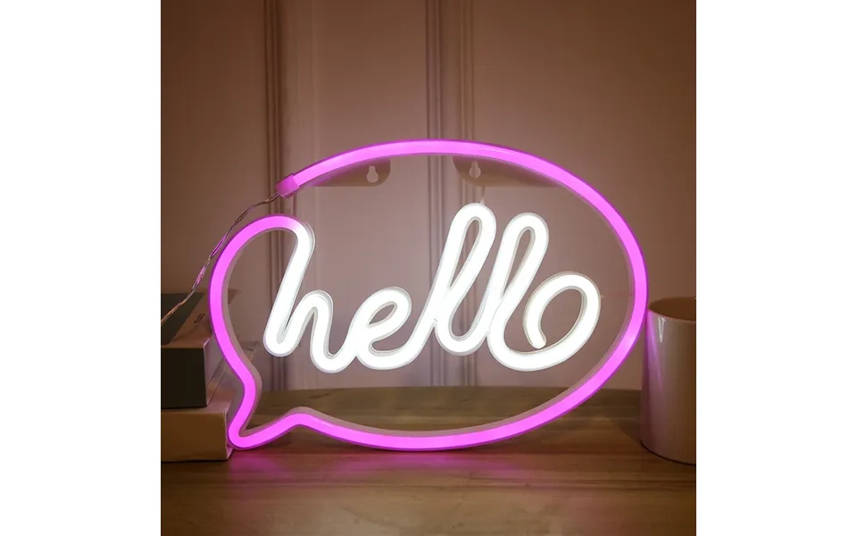 Hello Taleboble Neon Led Lampe - Geekd.dk
