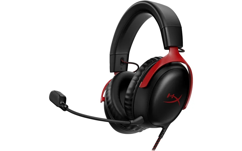 Hyperx Cloud 3 Kabling Headset Sort Rød - Geekd.dk