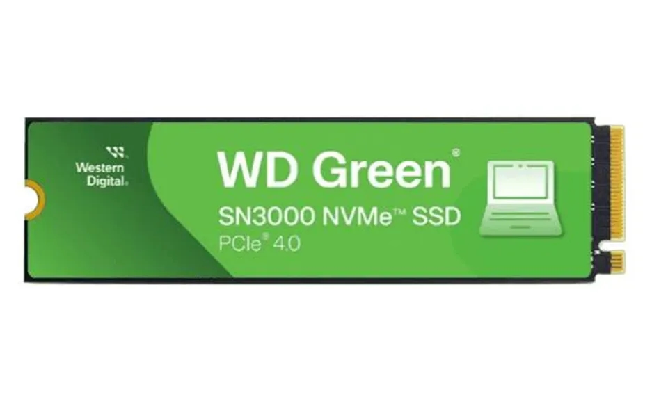 M.2 1tb Wd Green Sn3000 Nvme Pcie 4.0 X 4 Ssd - Geekd.dk
