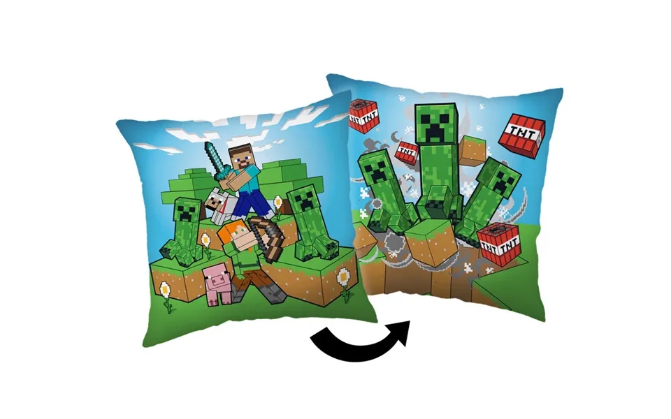 Minecraft Creeper Pyntepude 40x40 Cm Puder - Geekd.dk