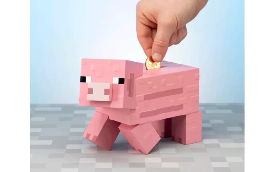 Minecraft Gris - Sparegris