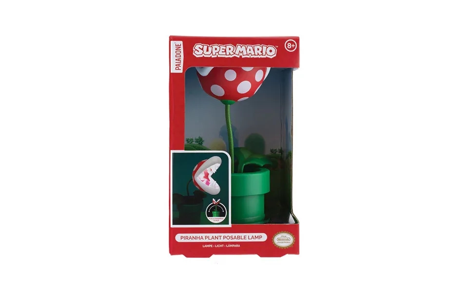 Mini Piranha Plant Posable Lampe - Geekd.dk