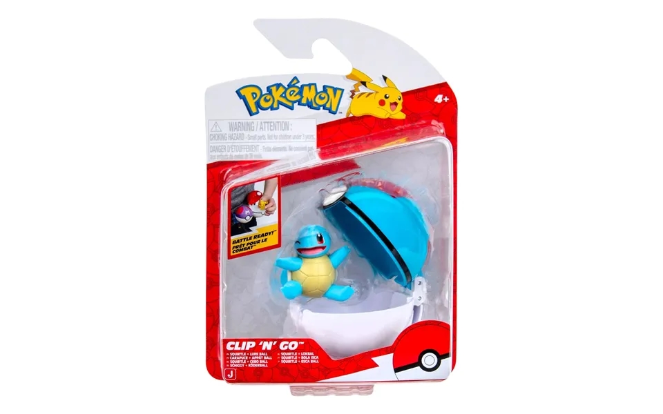 Pokémon - Clip N Go Squirtle Legetøj