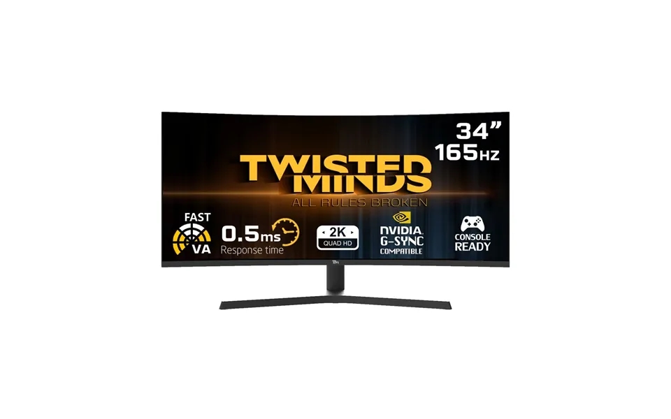 Twisted Minds Eclipse Pro Series Curve 34 Wqhd - 165hz Skærm