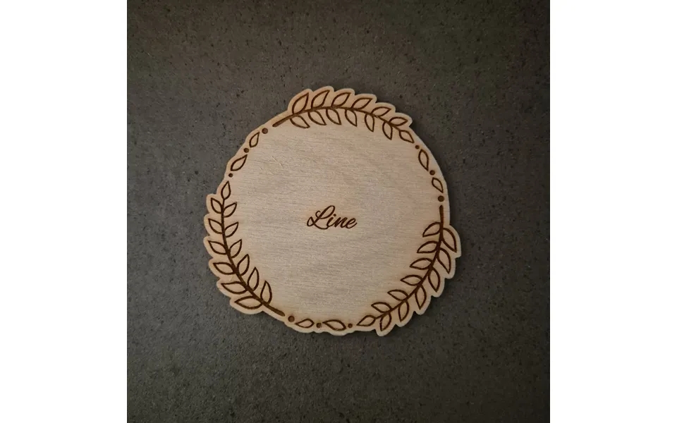 Bordkort I Træ Eller Akryl - Bk12 Træ Birk