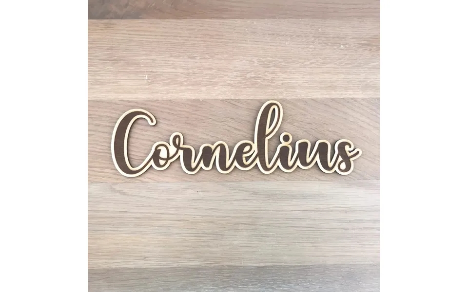 Navneskilt I Træ - Vælg Selv Navn