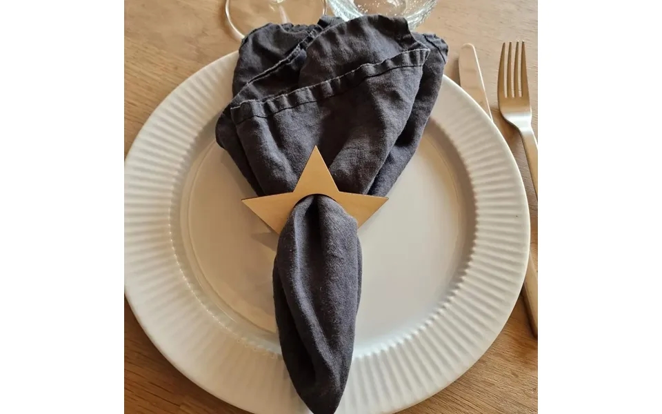 Servietring I Træ - Stjerne