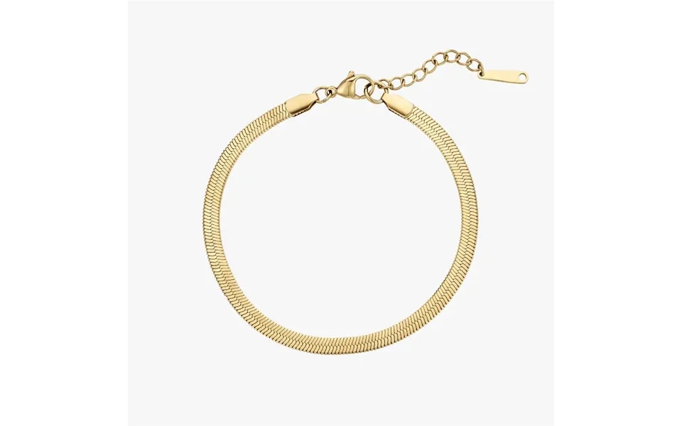 Flad Slangekæde Ankelkæde 18k Guldbelagt - Guld