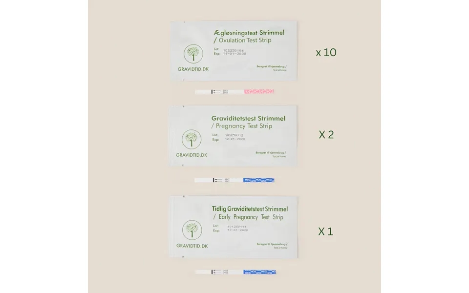 Gravidtid Bliv Gravid Pakke Strimmel 1 Måned