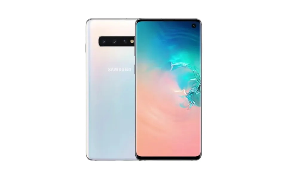 Brugt Samsung Galaxy S10 - Prism White Rigtig God 128 Gb