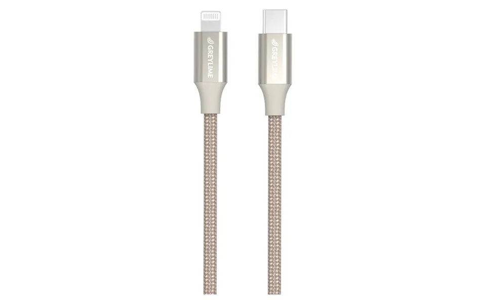 Greylime Braided Usb-c Til Mfi Lightning Kabel Beige 1 M