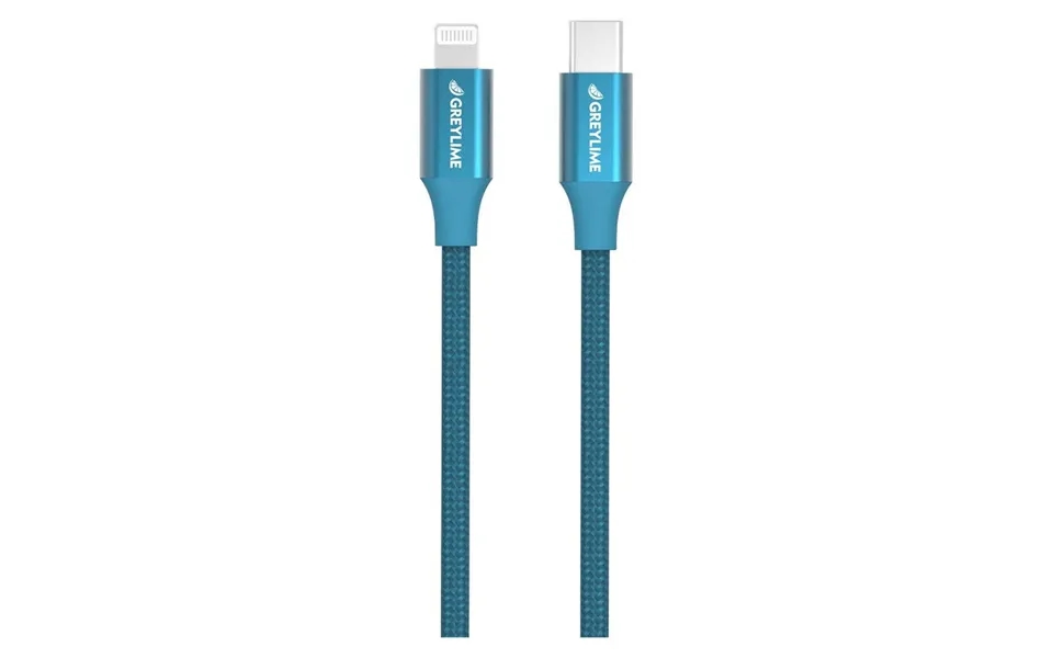 Greylime Braided Usb-c Til Mfi Lightning Kabel Blå 1 M