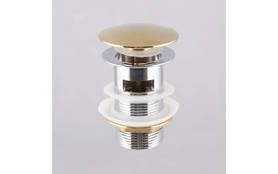 Bundventil Bathlife Med Overløbsbeskyttelse Guld Messing