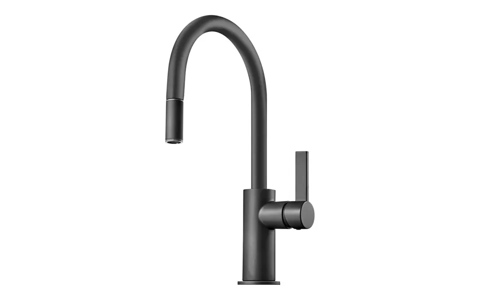 Køkkenarmatur Tapwell Arm375 Med Udtrækstud Mat Sort