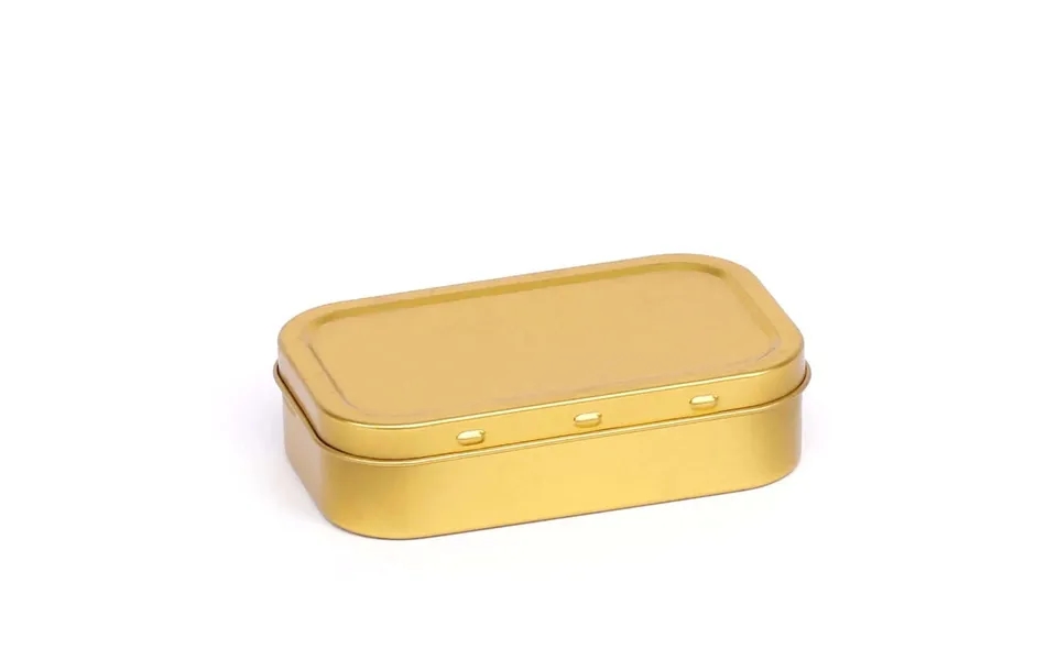 100 Ml. Guld Farvet Blikæske