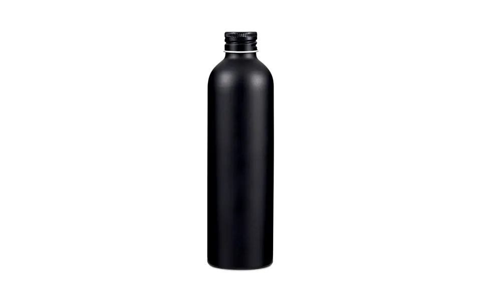 250 Ml. Blank Sort Aluminium Flaske