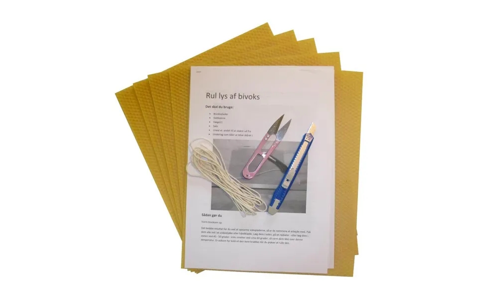Rul Selv Bivokslys Pakker - 25 Voksplader
