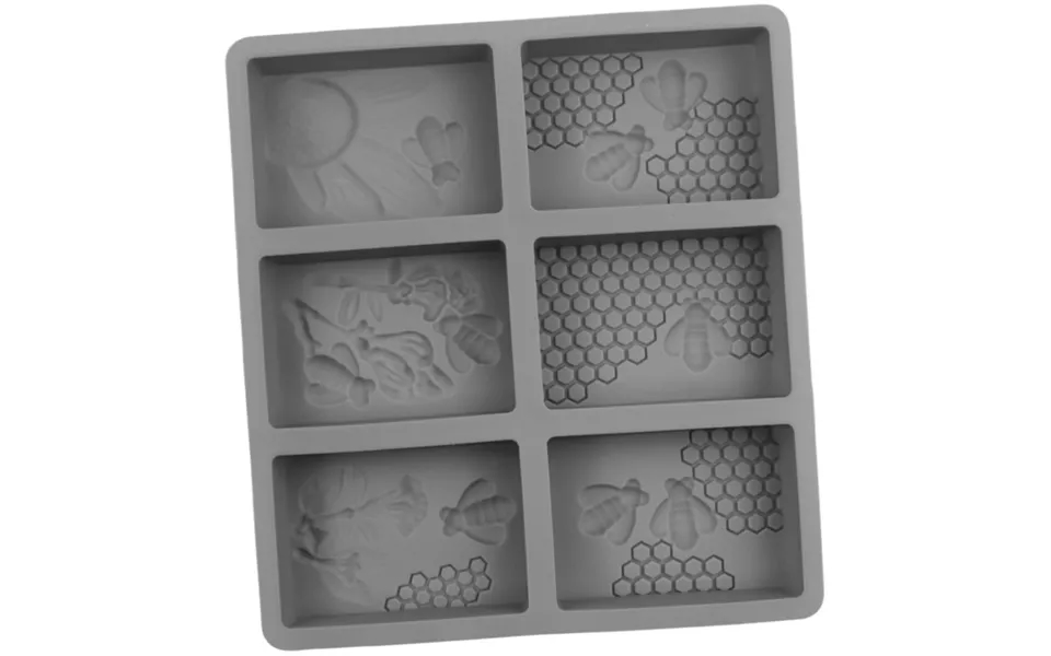 Sæbeform - Rektangel Med Bi Motiver