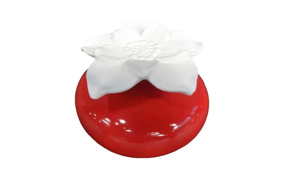 'blomsten' - Rød & Hvid Keramisk Diffuser