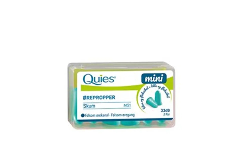 Quies Ørepropper Mini Skum 3 Par