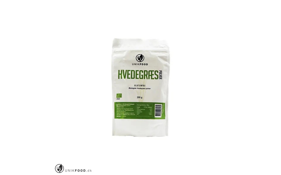 Unik Food Hvedegræs Pulver Ø 200g