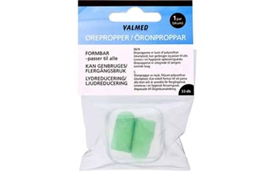 Valmed Ørepropper 1 Par
