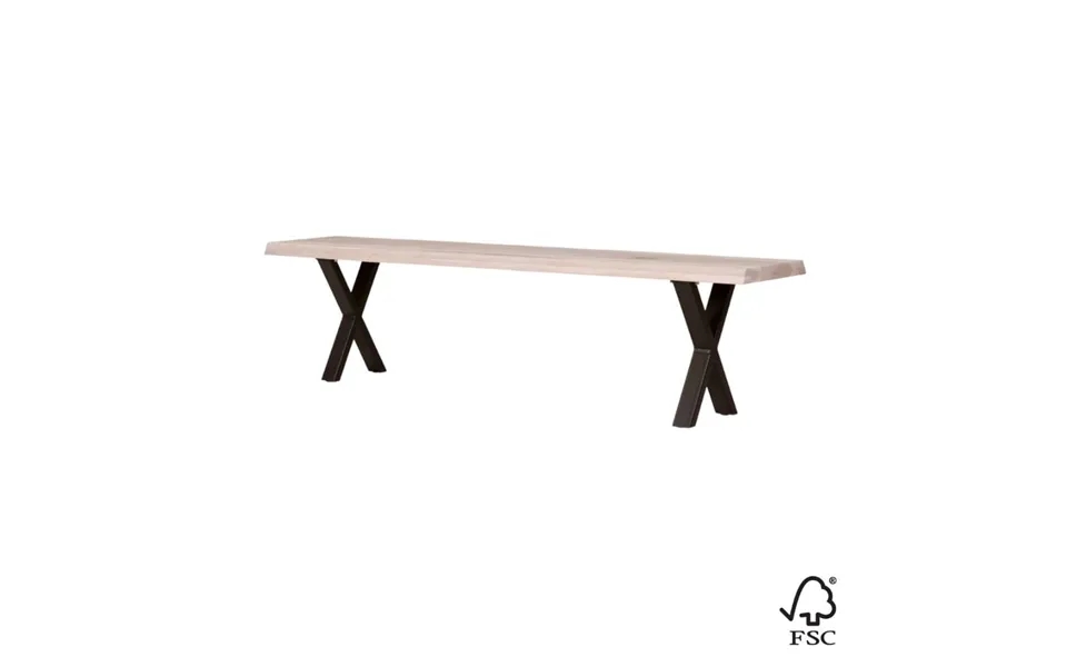 Venus Plankebænk - Hvidolieret Egetræ 180 Cm