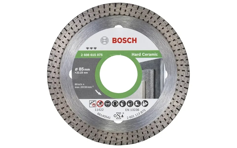 Bosch Diamantskive Hård Ceramic 85x22,23mm - 2608615075