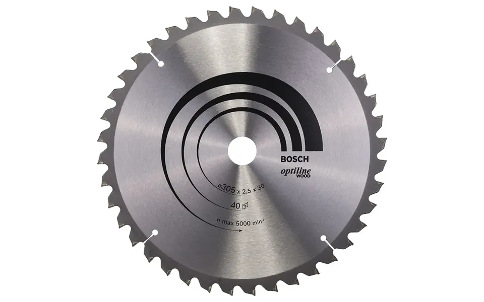 Bosch Rundsavsklinge Ø305x30mm 40t -5gr Træ - 2608640440