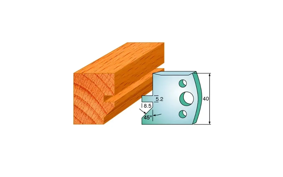 Cmt Profilknive Sæt 40mm Nr. 84 - 690.084