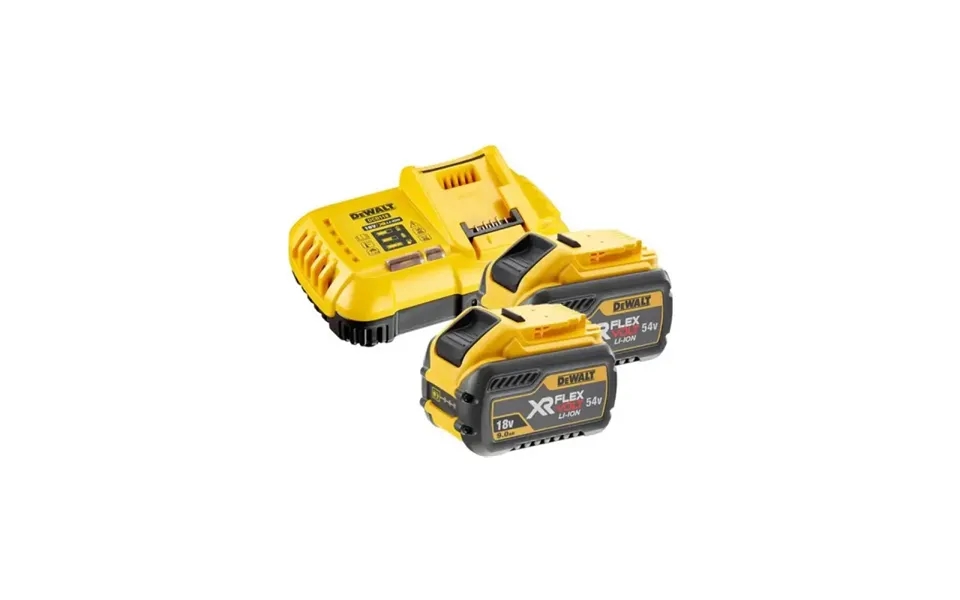 Dewalt Xr Flexvolt Hurtiglader 2 Batt Dcb547 - Dcb118x2-qw