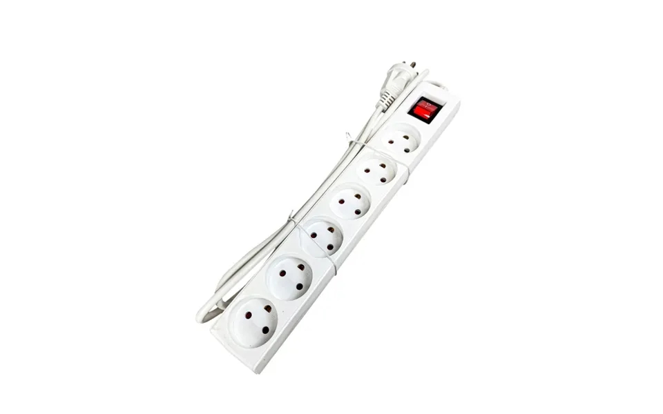 Gripo Stikdåse 6 Udt. Hvid Afb - 21522