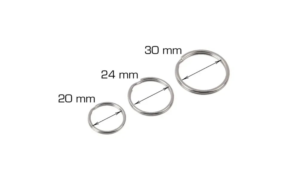 Home It Nøgleringe Ø20 24 30 Mm Elforzinket 6 Stk.