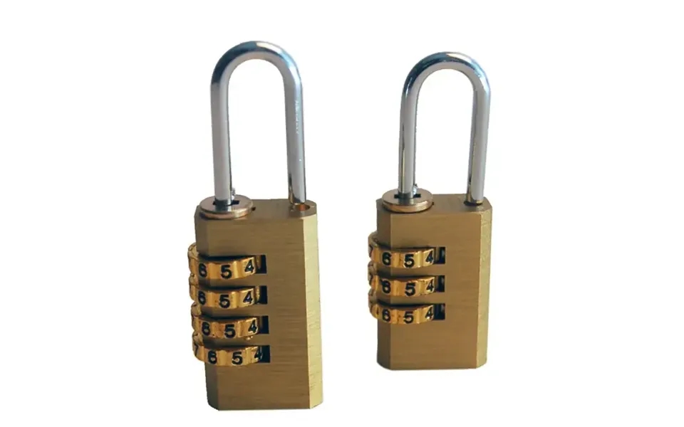 Mi-lock Kodelåse Messing 2 Stk.