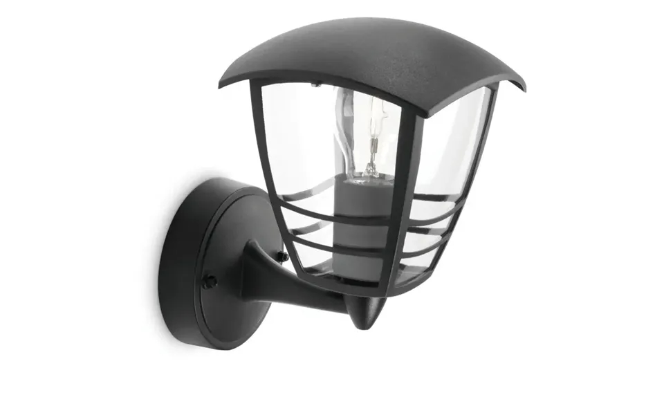 Philips Creek Væglampe - Sort 1x60w 24cm.
