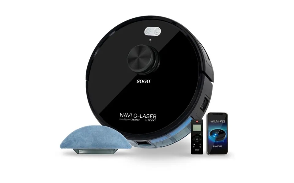 Sogo Intelligent Robotstøvsuger Sort - Asp-ss-16085