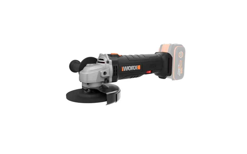 Worx 20v Powershare Vinkelsliber 125 Mm Solo Wx807.9