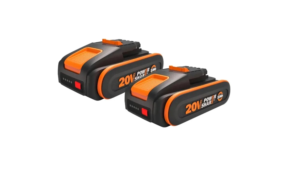 Worx Powershare 20v 2,0 Ah Batteri 2 Stk. Wa3639.2