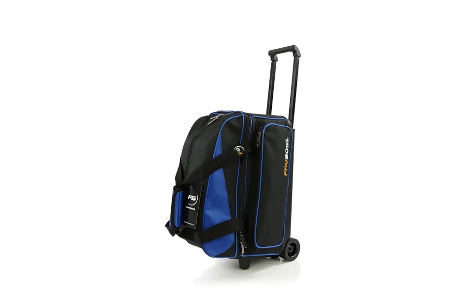 Pro Bowl Basic Sort Blå - Bowlingtaske Med Hjul Til 2 Kugler