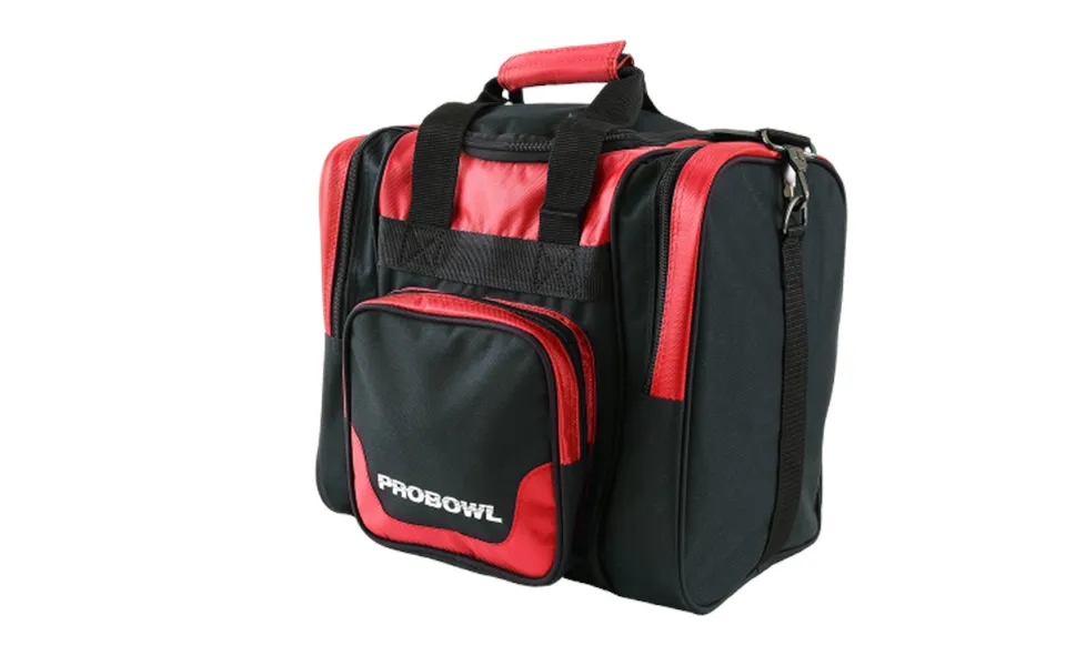 Probowl Deluxe Rød Sort - Bowlingtaske Til 1 Kugle Og Sko