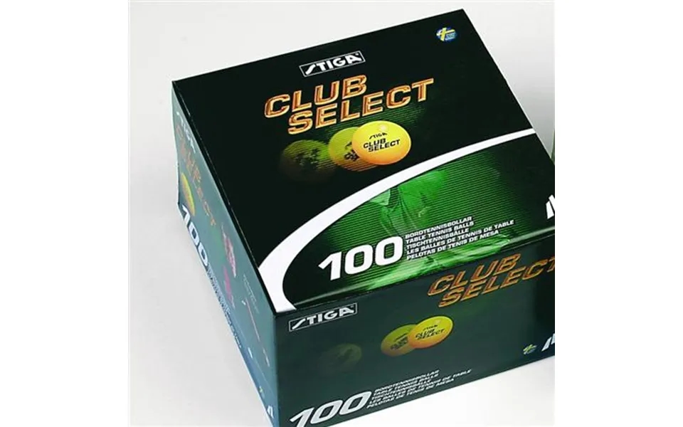 Stiga Club Select Bolde - Kasse Med 100 Stk. Orange