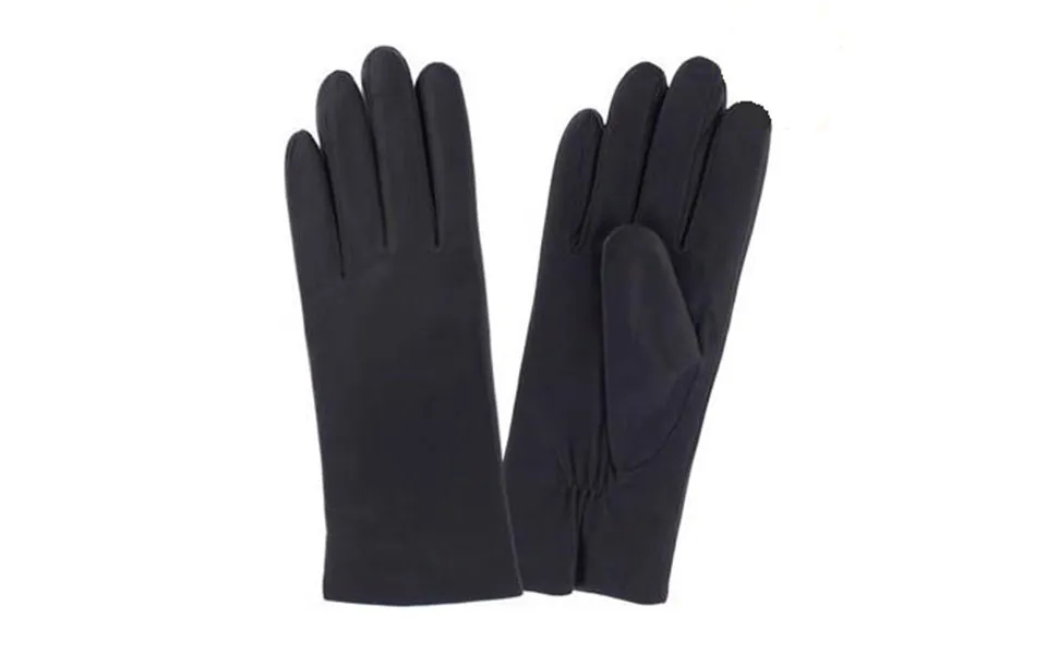 Damehandske I Lækkert Glat Lammeskind Navy Str. 7